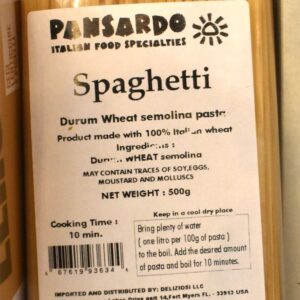 Pansardo Spaghetti